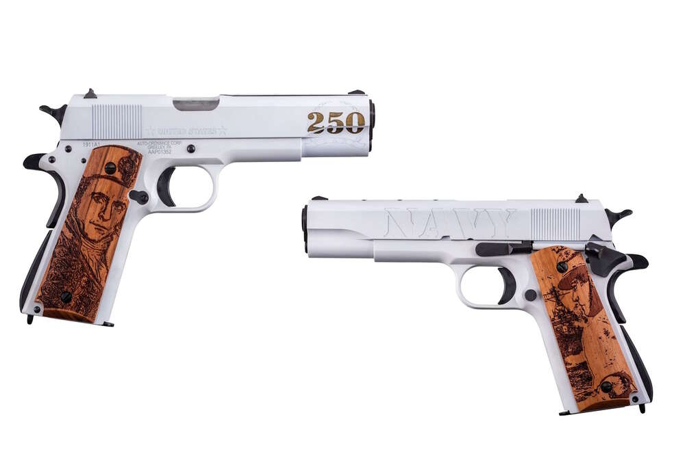 Handguns Kahr Arms Ready Series 45ACP Auto Ord Navy 250th Anniv 1911 45ACP 7Rd 5In Wood Grip